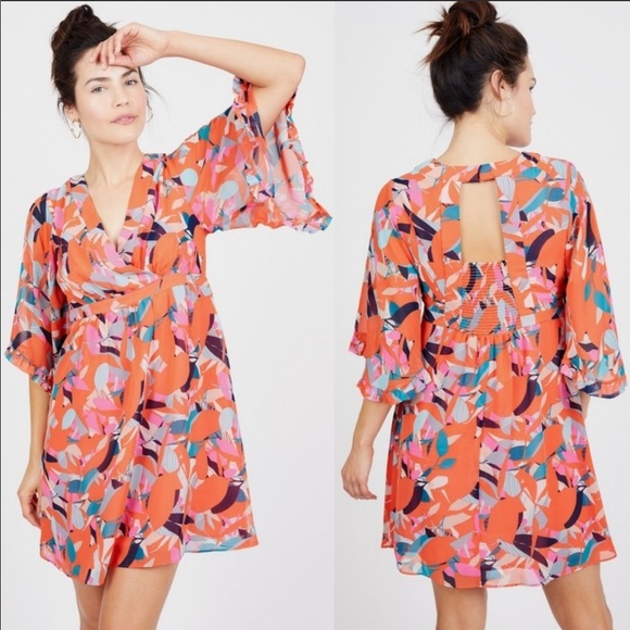 Clover and Sloane Multicolored Chiffon Dress - Picture 6 of 8